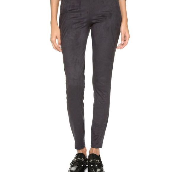 gray suede leggings